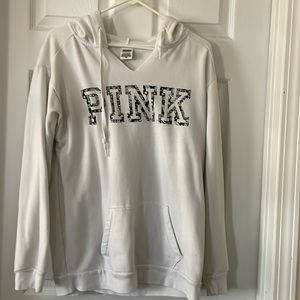 White PINK hoodie